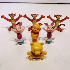 【中古】匿名配送 くまのプーさん ピグレット ティガー フィギュア 置物　ミニサイズ ディズニー