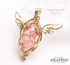 シエラネバダ産アンダラクリスタル（ピーチィピンク）【14金GFワイヤー