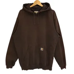 carhartt カーハート パーカー フーディー プルオーバー ワンポイント刺繡 オーバーサイズ Mexico製 XLサイズ ブラウン