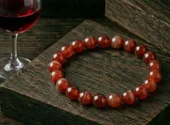 【勝負運・情熱】ガーネット 天然石ブレスレット 1月誕生石 目標達成のお守り