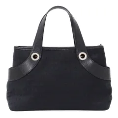 ブルガリ BVLGARI バッグ レディース ブランド ハンドバッグ トートバッグ ロゴマニア キャンバス ブラック 黒 おしゃれ 【中古】