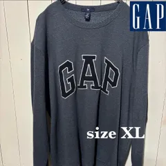 【古着】GAP(ギャップ)スウェット XL ブルーグレー 美品 US古着 トレーナー アメカジ ロゴ刺繍 シンプル