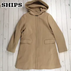 SHIPS/シップス LA TORRE ノーカラーコート 2WAYフード付き イタリア生地のサムネイル