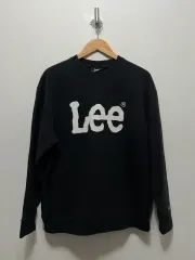 Lee リー ビックロゴ ブラック スウェット 100