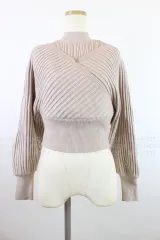 Lily Brown｜レイヤードオフショルニット