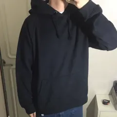 エイトセカンズ 起毛 WHO フードTシャツ XL サイズ ネイビー