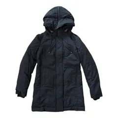  COSTUME NATIONAL コスチュームナショナル ダウンコート ブラック フード付き レディース サイズ表記なし【ZK80】