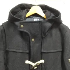 ks128◆ダッフルコート コート  (M) ダークネイビー メンズ フード付き 左腕にポケット付き