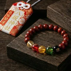 【金運・浄化】五路財神の水晶ブレスレット｜金運の神様とご縁を