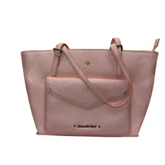  Samantha Vega（サマンサベガ）トートバッグ ピンク色サフィアーノ調 A4可  【ZK59】