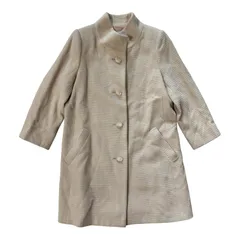  YUKI TORII ユキトリイ アンゴラ混 コート ベージュ 日本製 上品 シンプル レディース 11サイズ【ZK80】