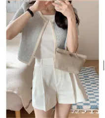 ツイード半袖ジャケット