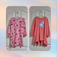 130 140 (8-10Y) 女の子 長袖 ONE PIECE 2着 まとめ