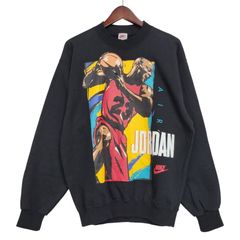 【中古品】NIKE ナイキ JORDAN PRINT SWEAT ジョーダン プリント スウェット 銀タグ 日本製 長袖 トップス 【146-260125-as-04-izu】