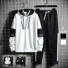 スウェット パーカー 即購入OK 上下セット ジャージ メンズ トレーニングウェア スポーツウェア ランニングウェア 無地 カジュアル スポーツ アウター ズボン knitted01