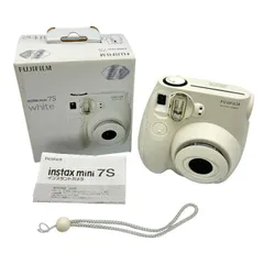 FUJIFILM instax mini7S チェキ ホワイト INIS MINI 7S WT 富士フィルム カメラ 持ち運び 中古 W1