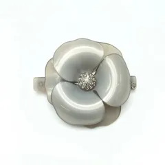 ✨️ALEXANDRE DE PARIS✨️ アレクサンドルドゥパリ ヘアクリップ カメリアバレッタ グレー