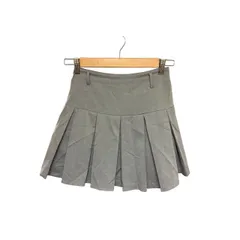 C453 ems  ems excite（エムズエキサイト） プリーツミニスカート スクールガール 韓国 フリーサイズ グレー