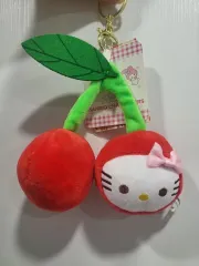 新品 サンリオ ハローキティ ビッグチェリー キーホルダー ぬいぐるみ