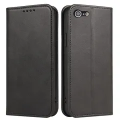 iPhone SE ケース 第2世代 第3世代 iphone8/7 ケース 手帳型 スマホケース 携帯カバー PUレザー カード収納ケース マグネット式 スタンド機能アイフォンse 4.7インチ対応 360度保護 PinLiSheng (ブラック, iPh 0