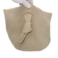   TODAYFUL（トゥデイフル）「Knot Knit Bag（ノットニットバッグ）」ニット素材 ベージュ  【ZK59】