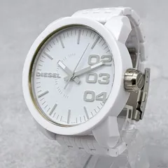 DIESEL ディーゼル ビッグフェイス メンズ 腕時計 DZ-1461 ホワイト クォーツ 稼働品 139