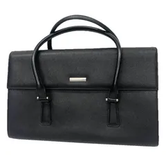 BURBERRY バーバリー レザー ハンドバッグ ブラック 黒 レディース aq12541