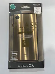 iPhone XR 背面ガラスシェルケース「SHELL GLASS SQUARE」 ゴールドmst-16619【M】