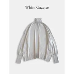 Whim Gazette ウィムガゼット ハイゲージ ワイド タートルネック ニット プルオーバー 2025AW オーバーサイズ 日本製