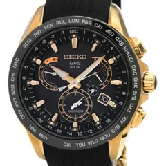 セイコー(SEIKO) アストロン ソーラー GPS  電波 セラミック ゴールドプレート メンズ 時計 SBXB055(8X53-0AC0)
