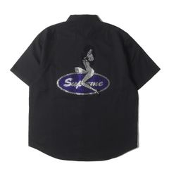 XL Supreme Rhinestone Pin Up S/S Shirt - メルカリ