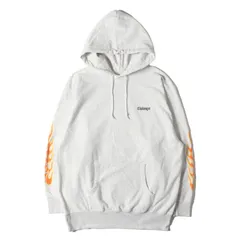 CHALLENGER チャレンジャー パーカー グレー サイズ:L | 23AW フレイムプリント スウェットパーカー (FLAMES HOODIE) | トップス フーディー プルオーバー【メンズ】【中古】