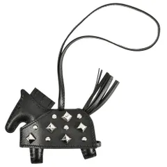 エルメス HERMES ロデオ ロベオ ロック PM チャーム K刻印 ブラック スタッズ【中古】