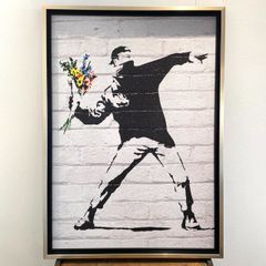 バンクシーBanksy 「モロトフMolotov」 額付 高級アートポスター