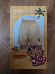 ナラン シアサッカー マン肌 トランク タニング HELLO KITTY M-L