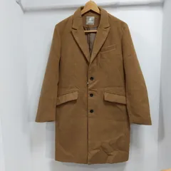 ks131◆nano universe ナノ ユニバース チェスターコート コート メンズ Mサイズ キャメル ブラウン