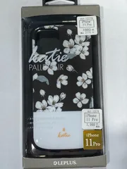 iPhone 11 Pro 超軽量・極薄・耐衝撃ハイブリッドケース「PALLET Katie」 フラワーブラックmst-12279【M】