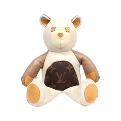 LOUIS VUITTON ドゥドゥルイ モノグラムレザー くま ぬいぐるみ LOUIS VUITTON ドゥドゥルイ モノグラムレザー くま ぬいぐるみ - メルカリ