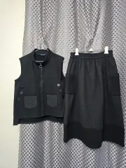 ブラック ベスト スカート セットアップ