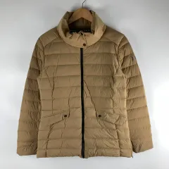 DKNY ベージュ グースダウン 軽量ダウン XL 260123