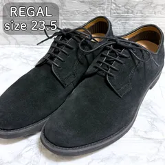 【美品】REGAL ゴアテックスドレスシューズ ブラック 23.5　リーガル スニーカー25.0相当 GORE-TEX ビジネスシューズ スエード レザー レースアップ レディース