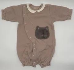 【新入荷!!】☆セット割対応☆ プティマイン ベビー 五分袖 ロンパース 50～70cm （1458）