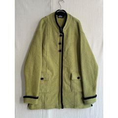 美品 定価3万 URU コットンジャケット ボタンレスジャケット 