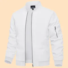 軽量 大きいサイズ ビジネス 防風 春 野球 メンズ 登山 ブルゾン 秋 ジャケット おしゃれ アウター カジュアル [TACVASEN] ジップ ウインドブレーカー