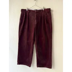 《w42inch》 90s Polo Ralph Lauren コーデュロイ パンツ / コットン バーガンディ ANDREW USA ビンテージ P5-12006-9448