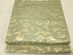 平和屋着物＊夏物　小紋　紗　草花文　西武百貨店扱い　洗える着物　AABE2620jd 平和屋着物＊夏物 小紋 紗 草花文 西武百貨店扱い 洗える着物