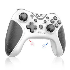 Switch コントローラー 2025アップグレード Switch2 コントローラー Sungale スイッチ プロコン 自動連射/連射ホールド 背面ボタン付き マクロ機能 Bluetooth5.0接続 6軸ジャイロセンサー 10時間連続使用 連射コン Sws