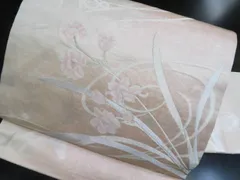 a2508-98 名古屋帯 九寸 美品 正絹 着物 名古屋仕立て