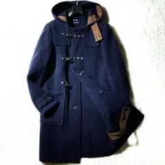 Gloverall×FRED PERRY★MADE IN ENGLAND★MONTY★高級 英国製★メルトン ダッフルコート 水牛トグル 38 フレッドペリー グローバーオール