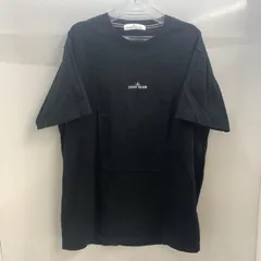 【中古】STONE ISLAND バックプリントTシャツ XL 黒 ストーンアイランド[92]